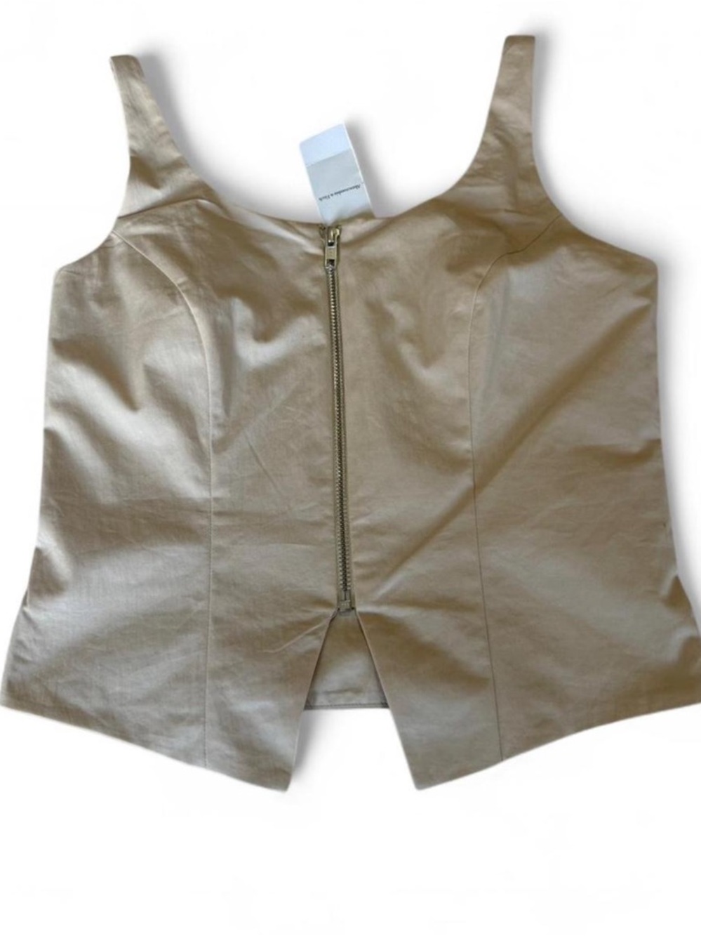Abercrombie & Fitch Beige/Taupe Tank Top with Front Tag